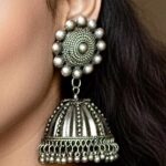 Oxidised heavy look Jhumka