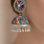 Very Pretty Oxidised Multicolour Jhumka