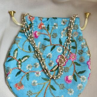 Potlis to Match Your Ethnic Wear (Light Blue)