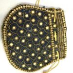 Heavy Designer Embroidered Potli Black